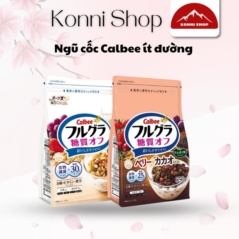 Ngũ cốc trái cây Calbee Nhật Bản ít đường, giàu vitamin
