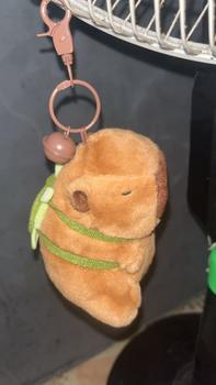 Product Review of Gantungan Kunci Capybara, Boneka Capybara ekor berputar, Gantungan Tas Bagcharm Capybara Keychain Bagcharm ekor berputar from a**🌺 0