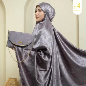 Abidah.co - Mukena Dewasa 2in1 Armaniya Silk Cathalea Series Jacquard Premium Mewah