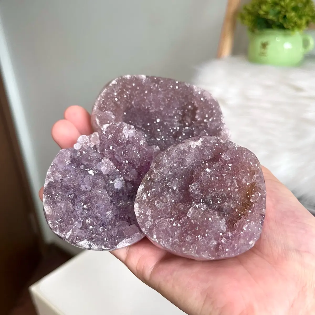 [BYU CRYSTALS] Pink Purple Amethyst Geode