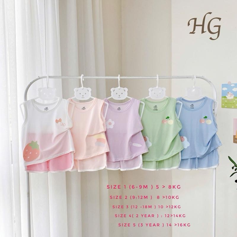 (DÁNG RỘNG)Bộ quần áo Ba lỗ HG TREND 2025 Cho bé 5 đến 15kg