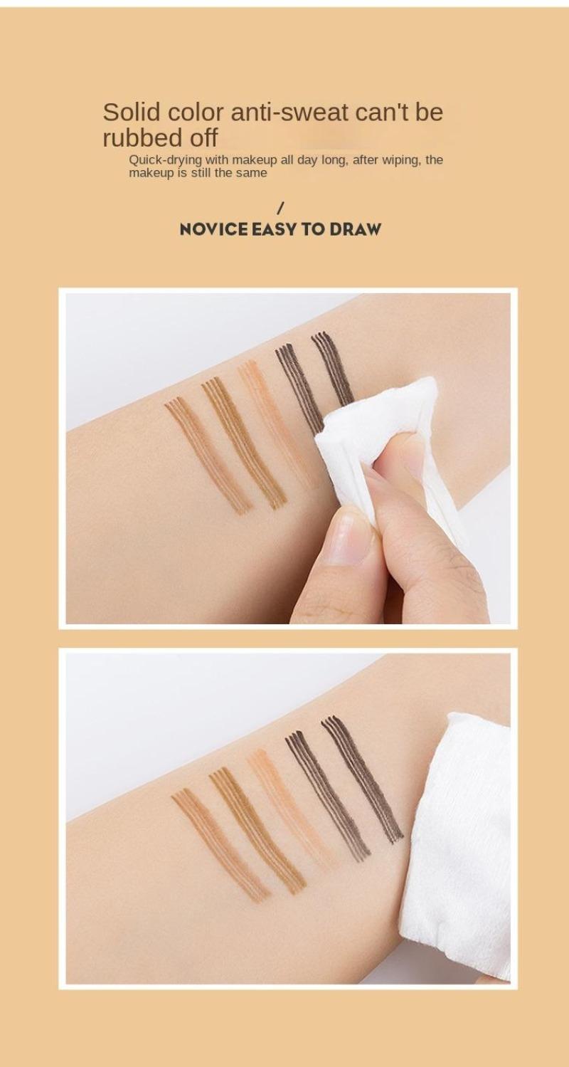 Product Introduction of Tipping chì kẻ mày, chì kẻ mày hoang dã, lâu dài, không thấm nước mồ hôi và chì kẻ mày, tự nhiên sống động, mỹ phẩm mà sinh viên có thể mua được Cosmetic Trang Điểm Nữ Phấn Phủ 52
