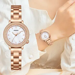 5365MB-Cangkang mutiara alami akan berwarna-warni menawan ketika disinari cahaya, dipadukan dengan warna emas mawar sehingga penuh dengan kesan kemewahan.