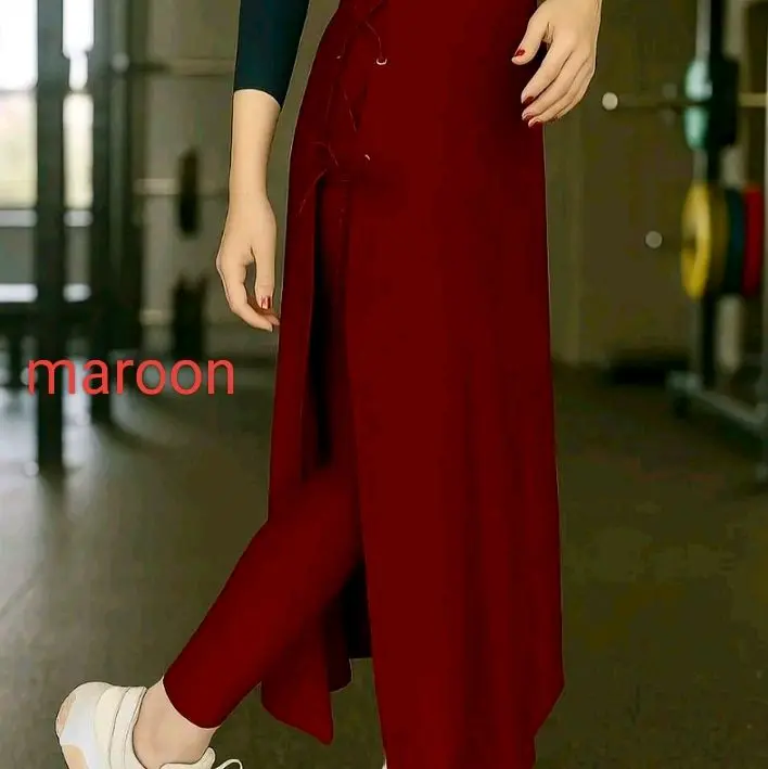LEGGING ROK SYAR'I LEGGING ROK olahraga wanita muslimah dengan tali samping dan pinggang elastis nyaman dan gerak bebas  Sport Outdoor