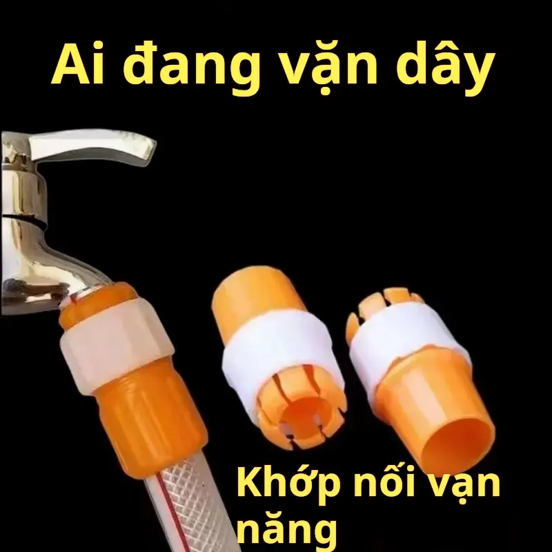 Khớp cố định vòi và ống nước, 4 gói, kết nối ống kết nối, thích hợp để đổ rau và rửa xe, khớp không thấm nước