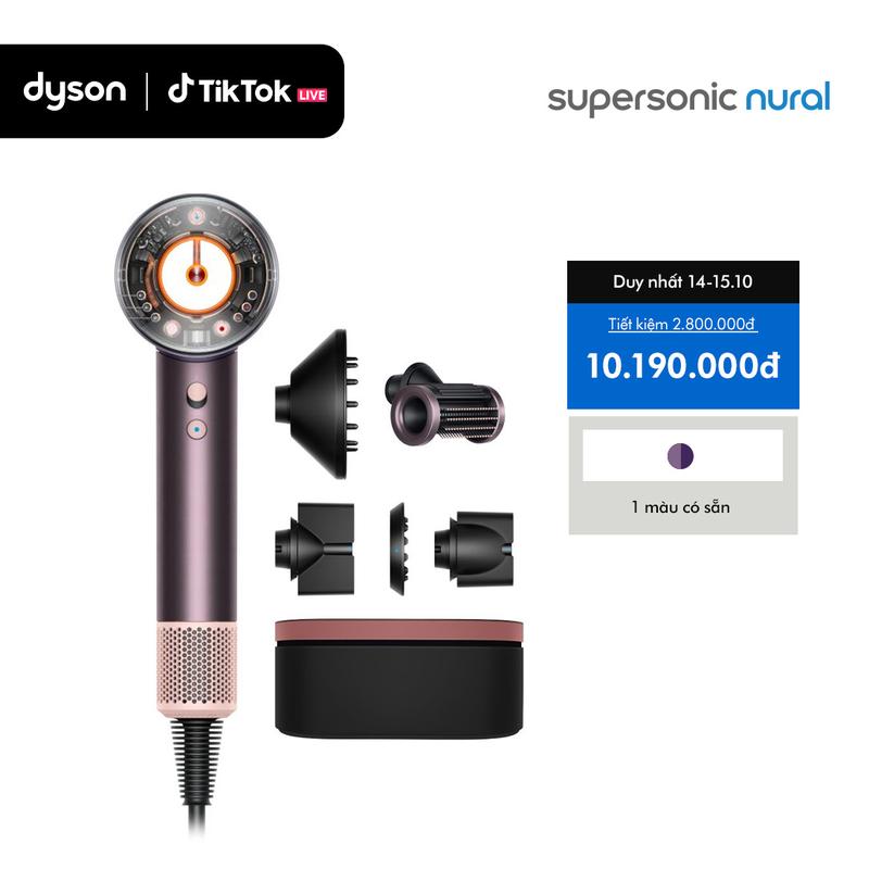 [21H 14.10: DYSON LIVESTREAM] Máy sấy tóc Dyson Supersonic HD16 Nural (Jasper Plum)