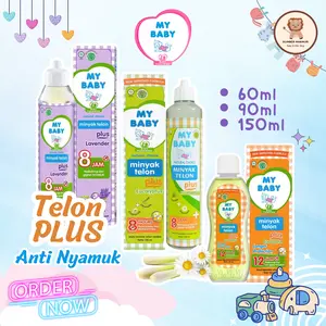 MY BABY MINYAK TELON PLUS ANTI NYAMUK 8 JAM TELON OIL EUCALYPTUS / LAVENDER 30ML 60ML 90ML 150ML