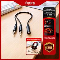 Gambar GAMEN GHC01 Audio Splitter Jack 3.5mm Mic & Audio - Garansi 1 Tahun - GHC01 dari Gamen Fancooler Indonesia Kab. Tangerang 1 Tokopedia