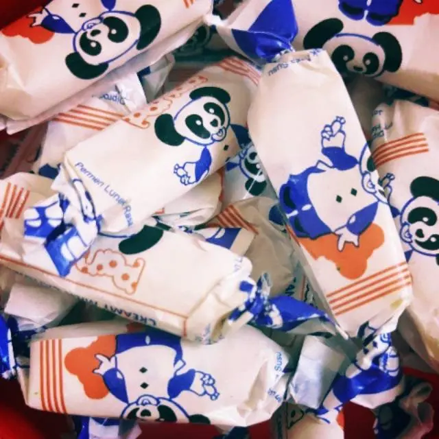 100 Gr PERMEN SUSU CAP PANDA HALAL / PERMEN SUSU JADOEL (JADUL) MILK CANDY Food Snack / SUSU REBIT CAP PANDA 6