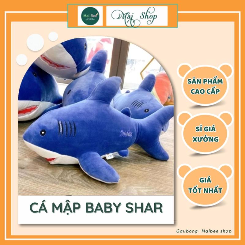  Gấu bông cá mập baby shark thú nhồi bông mềm mịn cao cấp quà tặng dễ thương cho bé 