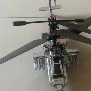 Helikopter Besar Apache Remote Control dengan Giroskop dan Lampu 2.4GHZ 3.5 Channel RC Pesawat Terbang Mainan Stabil