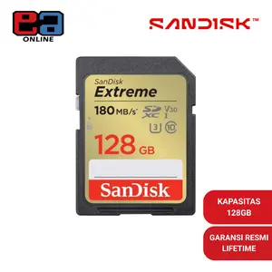 Sandisk SD card / SDXC extreme 128GB 180MB/S original Otg Storage