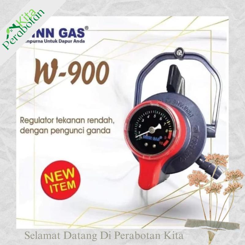 Regulator Gas Anti Bocor Winn Gas 900 Meter Dobel Lock ORIGINAL 0