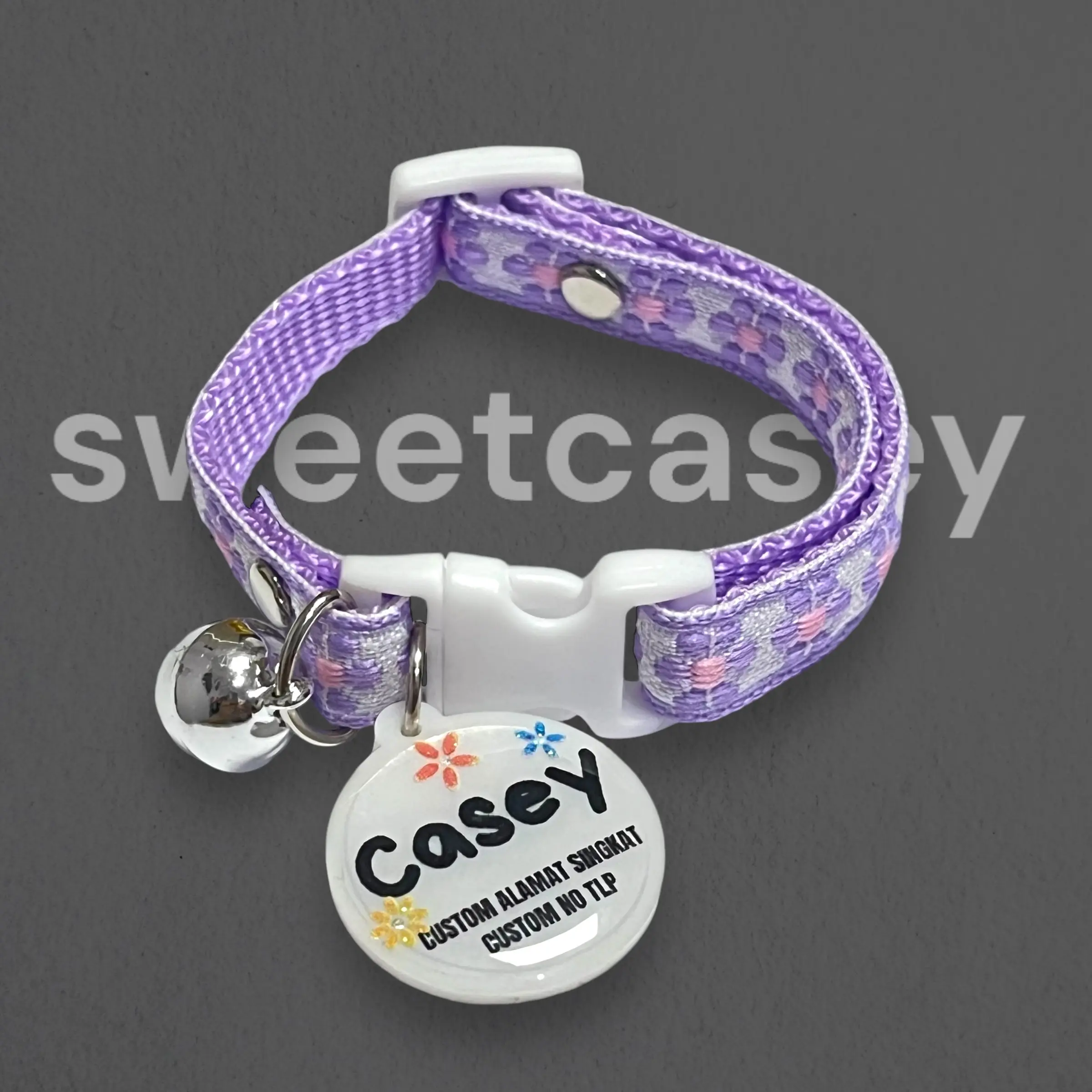 KALUNG KUCING DAISY / CAT NECKLACE / CUSTOM NAMA