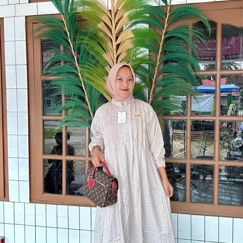 Gamis emos crincel tisu import 0