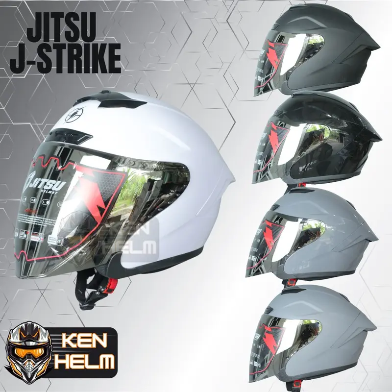 HELM JITSU J-STRIKE JS WARNA LENGKAP ORIGINAL, HELM HALF FACE TERLARIS, JITSU OFFICIAL SHOP 1