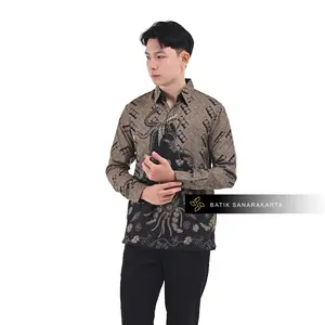 Batik Sanarakarta Kemeja Pria Slimfit Lapis Furing Premium SNR00041