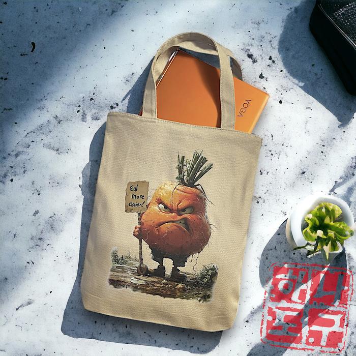 Gambar [Beli Lokal] Satu Alat CARROT Totebag Resleting Bahan Kanvas Tebal Premium - Light Khaki dari SATU ALAT Kota Tangerang 5 Tokopedia