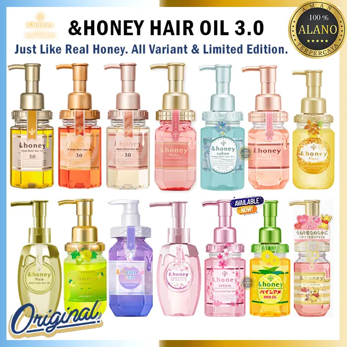 &Honey 3.0 Hair Oil All Variant Perawatan Rambut Original Japan