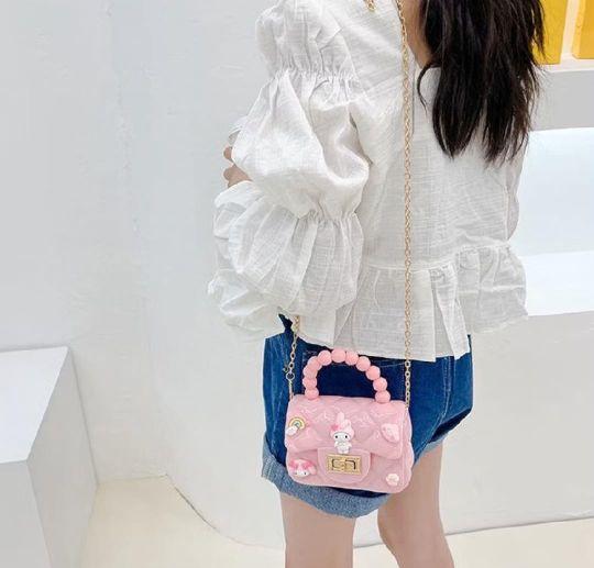 Product Introduction of ( Cek Warna Chat Dulu ) Slingbag Mini Jelly Glossy Karakter Sling Bag Rantai Tas Selempang Jinjing Anak ( Tidak Request Dikirim Random ) 63