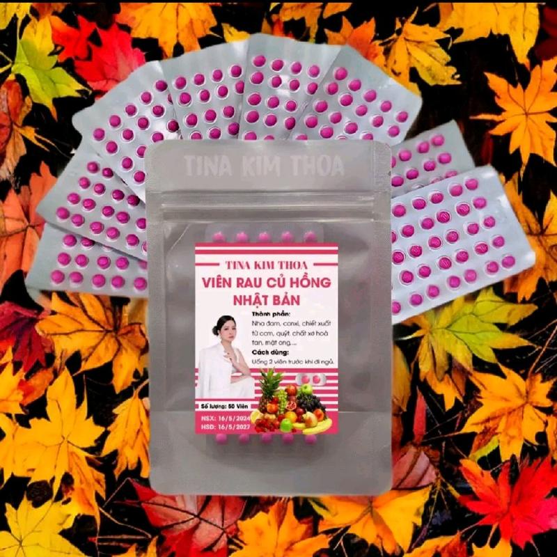Viên uống rau củ hồng Nhật Bản