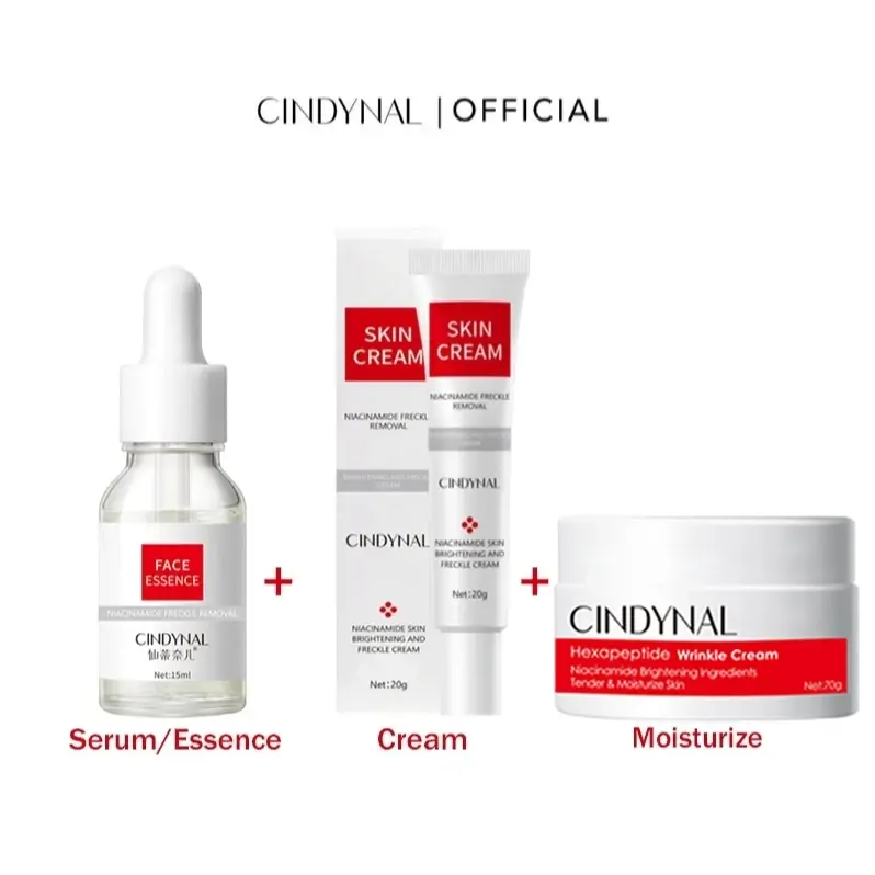 Paket 2 in 1 Niacinamide Skin Cream Flek Hitam + Moisturizer Hexapeptide - CYNDINAL