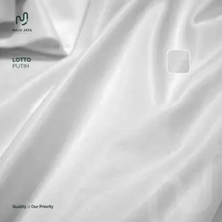 MAJU JAYA TEXTILE - Kain Lotto 45" / Bahan Celana Olahraga Lotto 45" - Putih