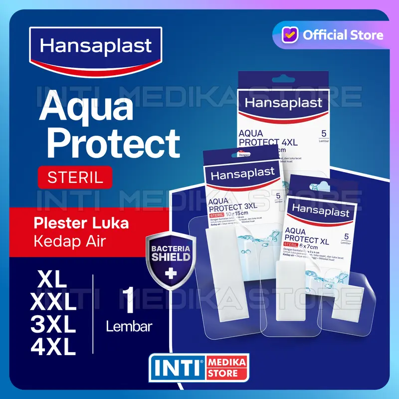 HANSAPLAST - Plester Luka Besar Kedap Air ECER | AQUA PROTECT Steril 0
