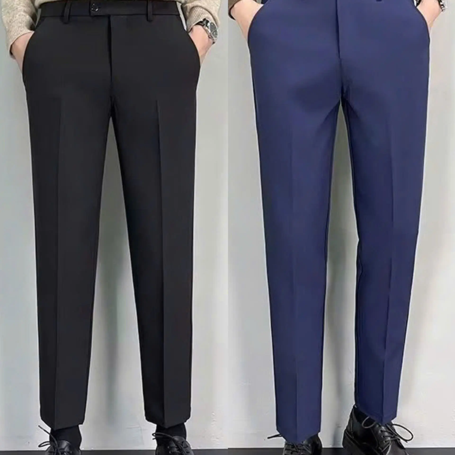 ComBo 2 Quần Âu Nam,VẢI TUYẾT MƯA LOẠI 1 Form Slim Fit Co giãn nhẹ Dày dặn
