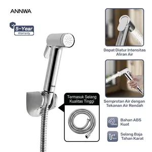 ANNWA Pembersih Semprotan Jet Bidet untuk Toilet beserta Semprotan Cebok NHQ02