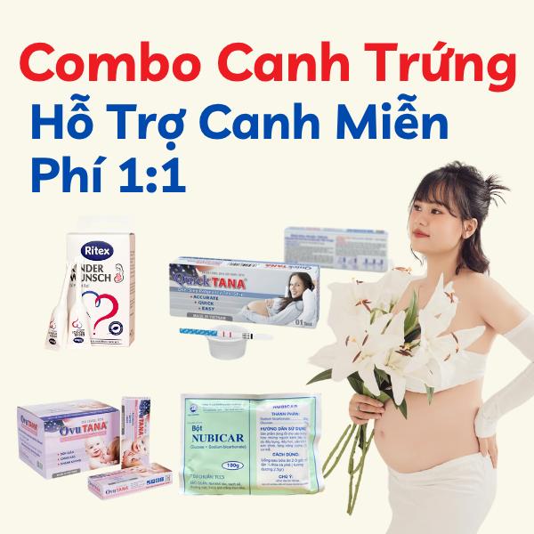 Combo Canh Trứng Đầy Đủ 1 Tháng Bao Gồm 2 Gel + 5 Que Thử Thai + 20 Que Canh Trứng + 2 Gói Muối Kiềm