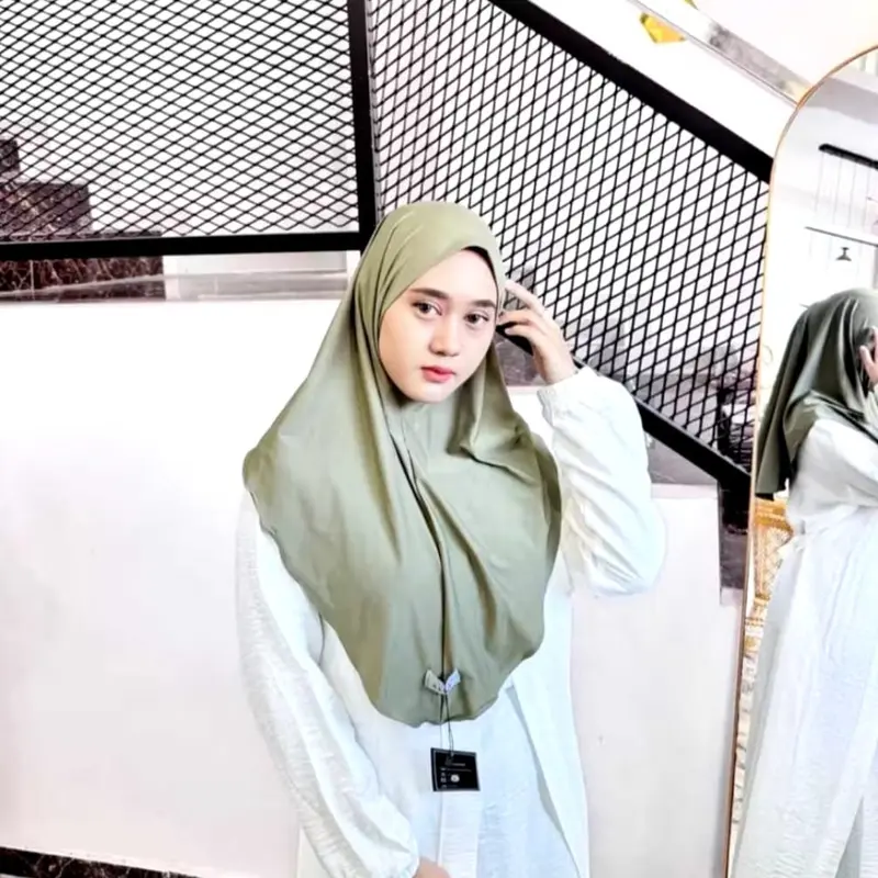 HIJAB INSTAN BERGO SYIRIA NONPED SIZE M | HIJAB BERGO VIRAL TRENDY NYAMAN DIPAKAI 4