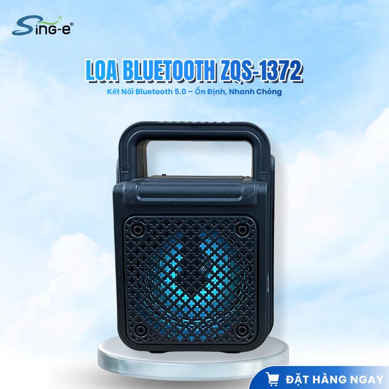 Loa Bluetooth ZQS-1372 – Mini nhỏ gọn âm thanh sống động pin trâu nghe nhạc mọi lúc mọi nơi