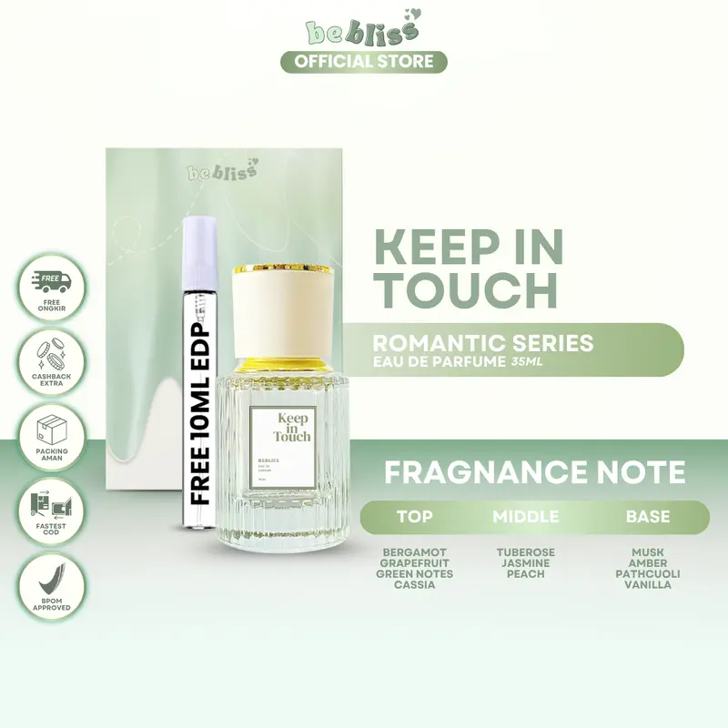 (ECER) BEBLISS EAU DE PARFUME ROMANTIC SERIES SATUAN PARFUM SHIMMER SPRAY BUY 1 GET 2 UNISEX Perfume PREMIUM WANGINYA TAHAN LAMA 6