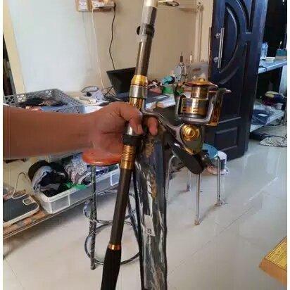 Set Joran Pancing Laut Kekuatan Max 20kg Reel Spinning 10 Ball Bearing DB6000 Joran Laut panjang 300cm Paket Mancing Mania Alat Ikan 3