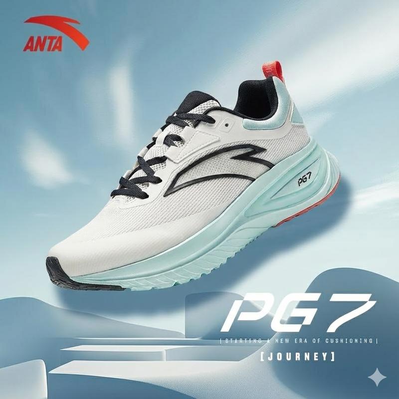  Giày Chạy Bộ Nghiệp Dư Nam Anta PG7 Journey 1125C5519R |Giày Running Thể Thao -510 km Siêu Nhẹ ‍,Thoáng Khí  Đế Cao Su Đàn Hồi Êm Ái Hạn Chế Trơn Trượt Bảo Hành Chính Hãng ANTA Sport 