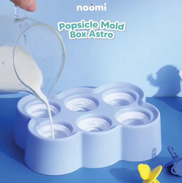 Noomi - Popsicle Mold Box Astro | Cetakan Es Krim Silikon 6 Stik 3