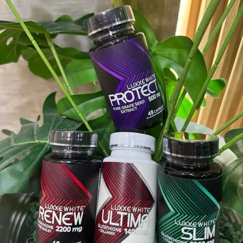 l glutathione vs s glutathione Luxxe White Protect Vitamin C grape seed extract Supplement