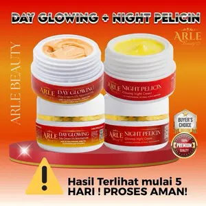 COMBO DAY + NIGHT PELICIN Arle Beauty Memutihkan mencerahkan merawat semua permasalahan kulit