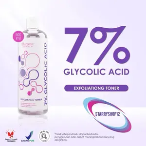Autumn Glycolic Acid 7% 500ml Toning Solution Exfoliating Toner (white) 500 ML autumn AUTUMN GLYCOLIC ACID glycolic acid 7% TONER toner exfoliating aksfoliasi