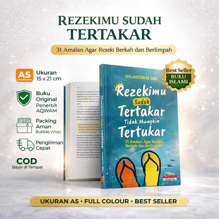 Gambar [TERBARU] REZEKI SUDAH TERTAKAR TIDAK AKAN TERTUKAR (31 Amalan Agar Rezekimu Berkah dan Berlimpah) REZEKI BERKAH DAN MELIMPAH | diambil dari Alquran Quran dari Huda Muslim Family Kota Bandung Tokopedia
