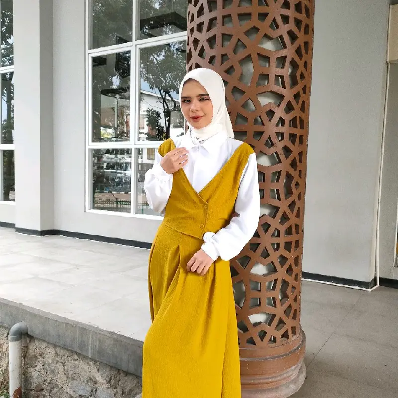 Gamis dres tanggung 2 ukuran ld 100 ld 110 cm 5