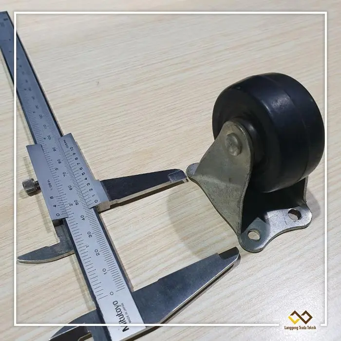Roda Castor Trolley Hard Rubber 2in 50mm Mati