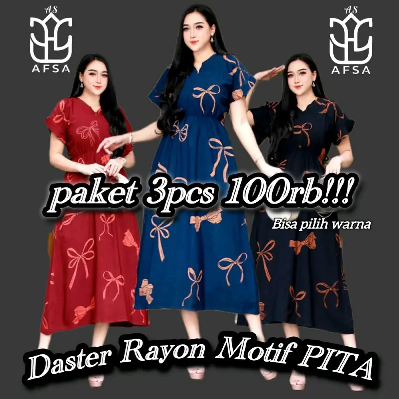 PAKET DISKON ( 3pcs 100rb COD ) Daster Piyama Kekinian Rayon Busui | Dress Rayon Termurah Baju Wanita Tidur Pendek Ibu Menyusui Nyaman Santai Tangan Rempel Motif 0