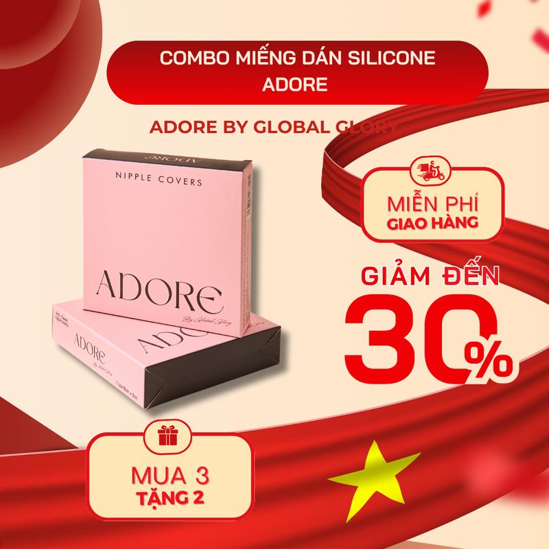 [Mua 3 Tặng 2 Best Seller] - Miếng Dán ADORE Best Seller, Silicone Mềm Mại Có Keo cực chắc, Phân Loại Chống Rơi, Chống Mồ Hôi  - Women Cao Su Bra