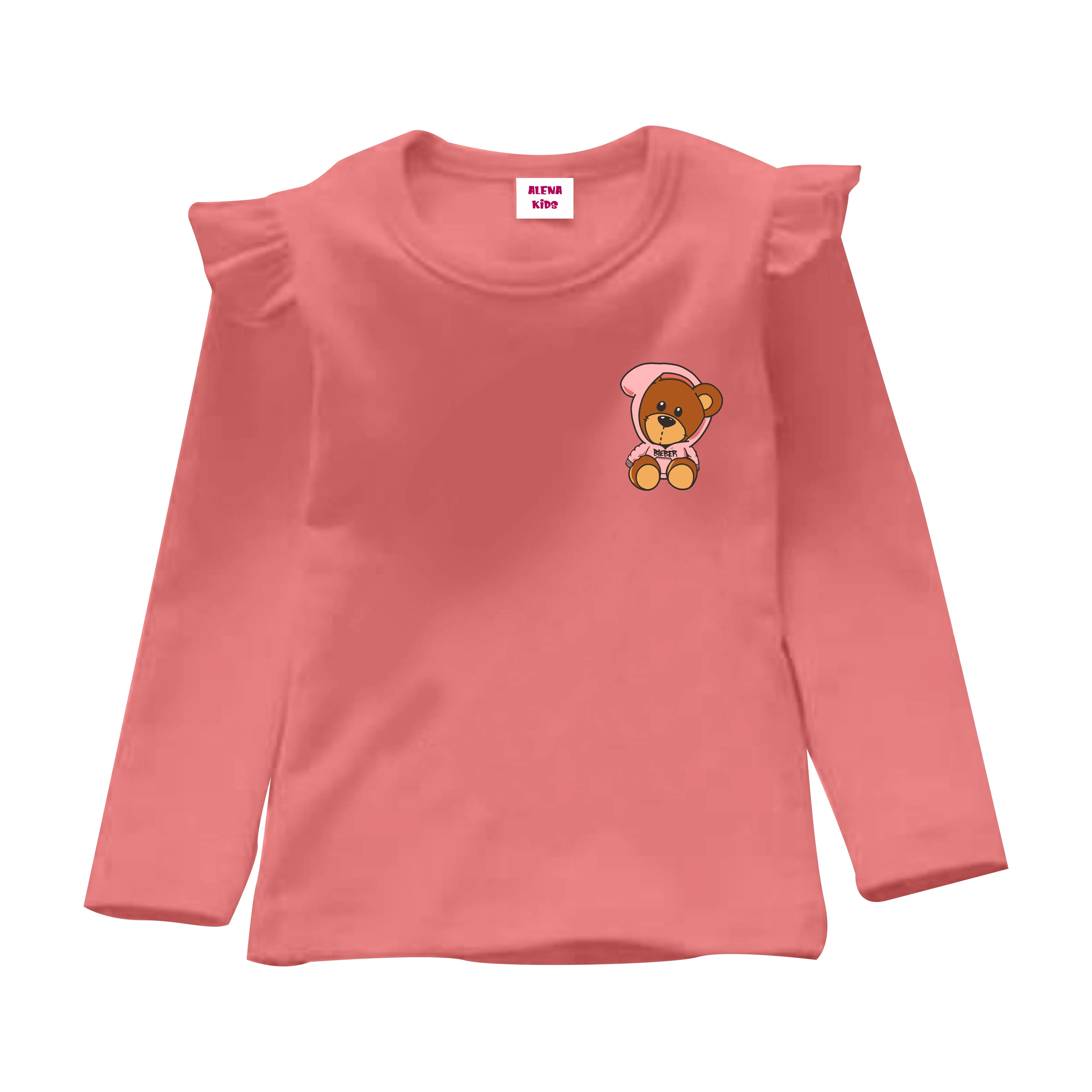 Kaos Anak Cewek Motif Terbaru Katun Santai Semi katun 24s Untuk Usia 1-10 tahun Fashion