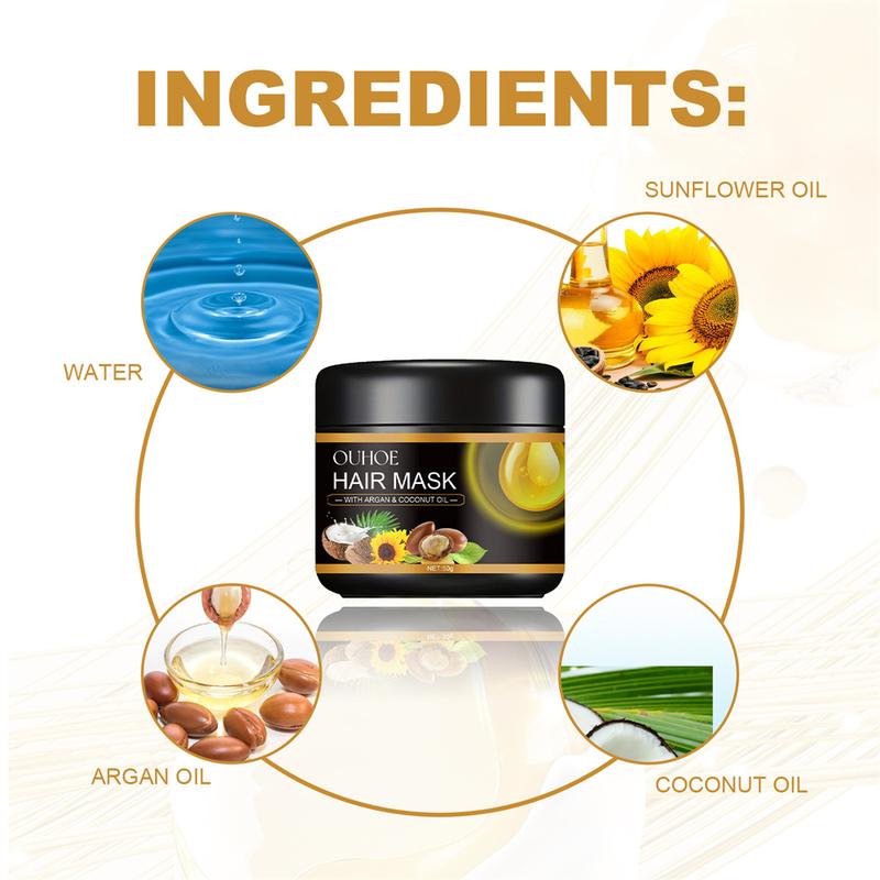Product Introduction of 50g Collagen Hair Mask Repair Dry & Frizzy Hair Deep Moisturising & Smoothing Hair Treatment Hair Mask 20