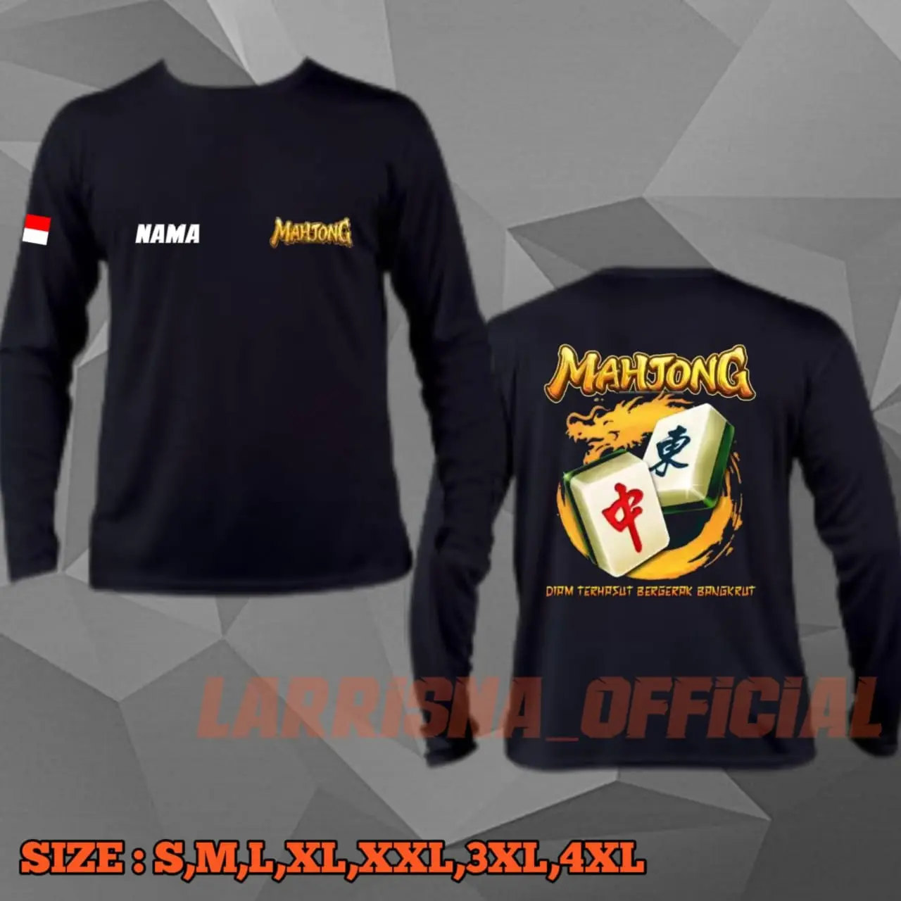 Kaos distro MAHJONG pria keren 2024 kaos dewasa lengan panjang pendek dewasa xxl jumbo kaos model baru cowo viral overaize baju motif tshrt kaos premium kaos custom distro bandung kaos pria keren kaos anak