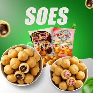 BISA COD Soes Coklat Cokelat/strawberry / mixrasa/halal Kue Sus Kering lsi soes coklat lumer 1kgr Enak Murah (Cemilan keluarga, cocok untuk dewasa dan anak-anak) Chocolate Food Makanan Snack Manis soes cokelat 1 kue soes coklat nakata Toples Toples