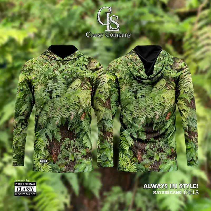Classy Company | Hoodie Shirt | Baju Natural Camo, Pakaian Para Hunter & Memburu High Premium Quality Motif Outdoor  Kombinasi Pria Distro Hoodies & Sweaters 2